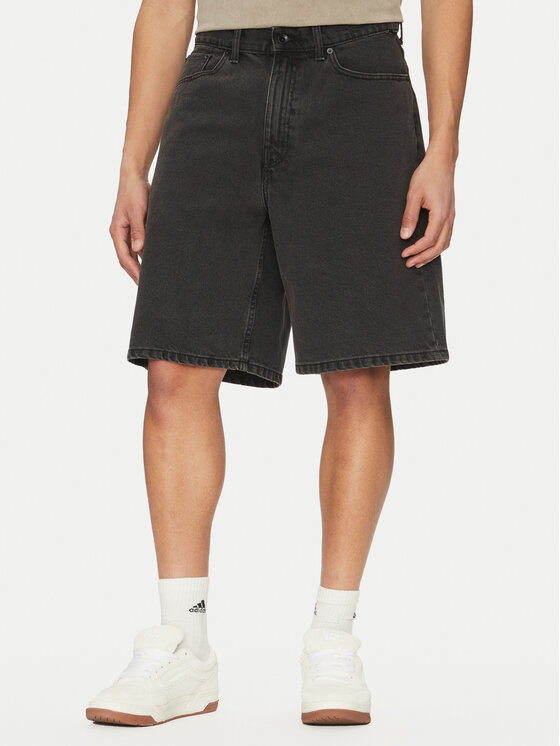 Vans Džínsové šortky Check-5 VN000C9V Sivá Baggy Fit
