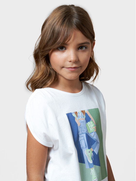 Mayoral Mayoral Bluse 6011 Weiß Regular Fit