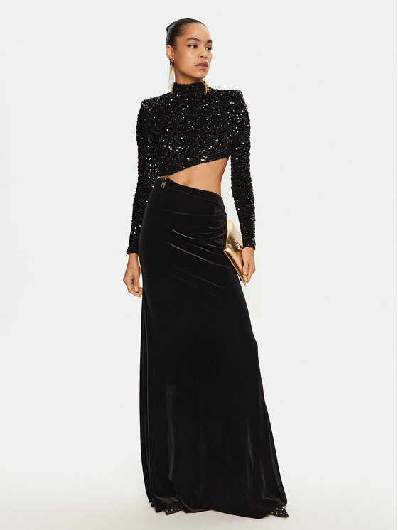 Elisabetta Franchi Elisabetta Franchi Вечірня сукня AB-736-47E2-V700 Чорний Regular Fit