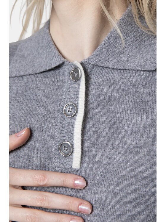PINKO PINKO Polokošile Gorgona Šedá Regular Fit