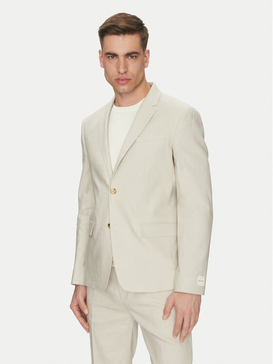 Calvin Klein Sako K10K114388 Béžová Slim Fit