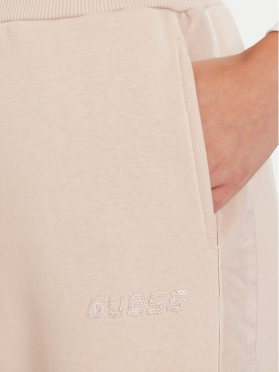 Guess Guess Teplákové kalhoty V5BB10 KB681 Béžová Regular Fit