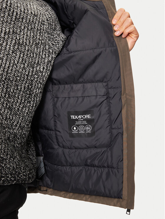 Jack Wolfskin Jack Wolfskin Geacă de ploaie Tempeltor A60205 Maro Regular Fit