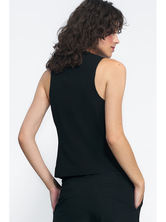 NIFE NIFE Obleková vesta KA03 Černá Classic Fit