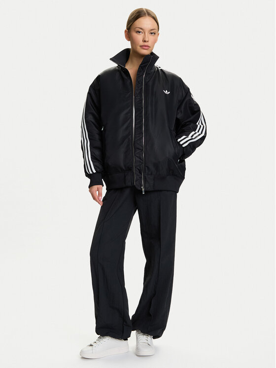adidas adidas Μπόμπερ μπουφάν Firebird JX2991 Μαύρο Oversize