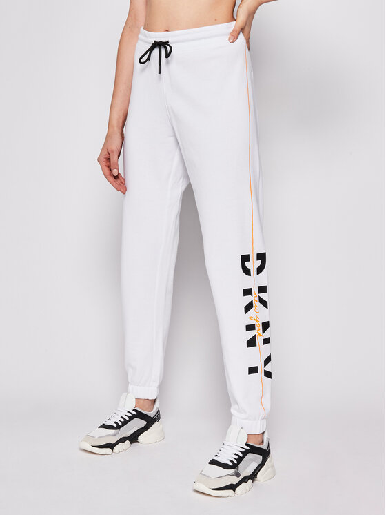 DKNY Sport Jogginghose DP9P2190 Weiß Regular Fit • Modivo.de