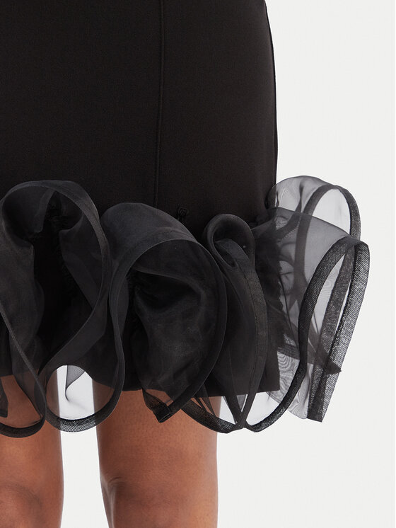 Rinascimento Rinascimento Коктейльна сукня CFC0126628003 Чорний Slim Fit