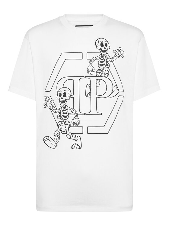 PHILIPP PLEIN PHILIPP PLEIN T-Shirt 9857 Biały Regular Fit