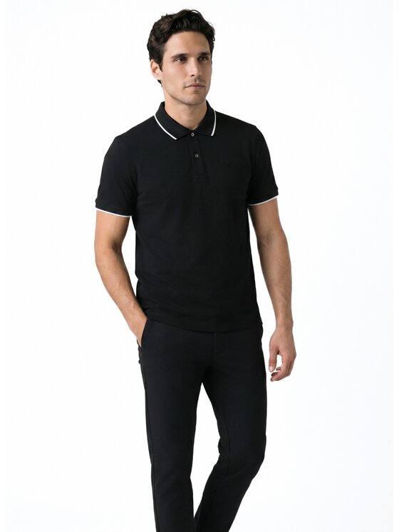 Pako Lorente Pako Lorente Polo P26WF-TX-002 Czarny Classic Fit