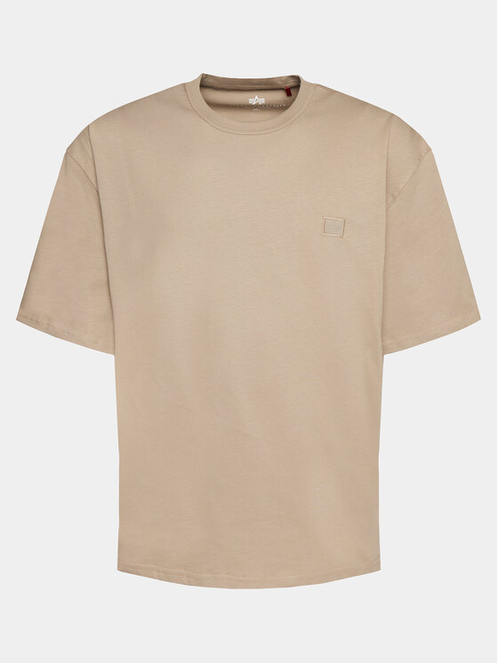 Alpha Industries Tričko Essentials 146504 Béžová Relaxed Fit