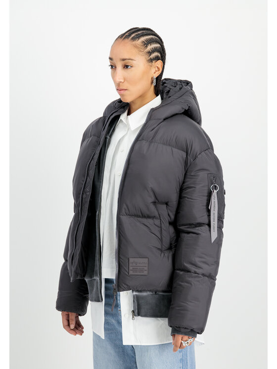 Alpha Industries Alpha Industries Kurtka zimowa Cloud Puffer Bomber Winter Jacket Women Szary Relaxed Fit