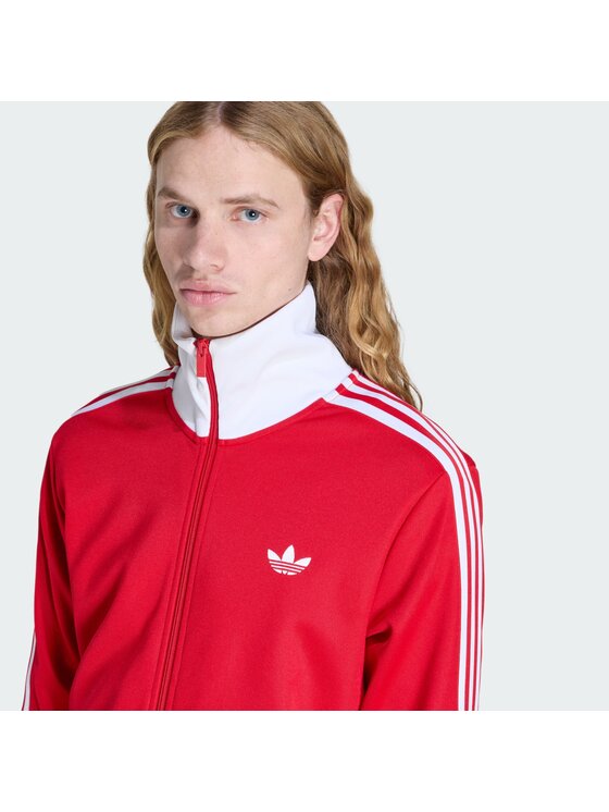adidas adidas Bluza CLASSIC Czerwony Slim Fit