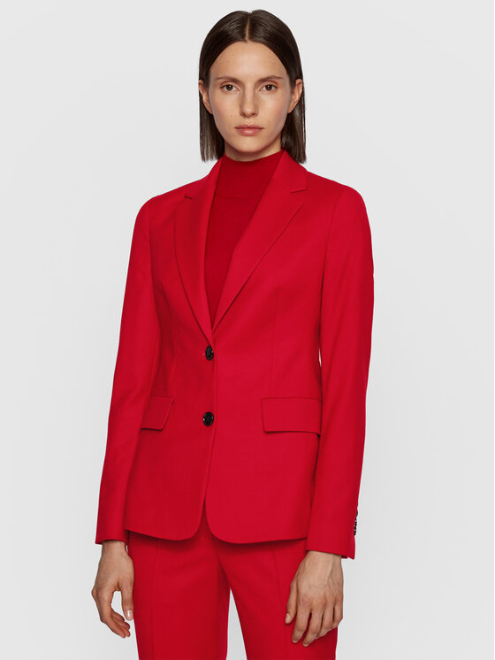 BOSS Boss Švarkas Jabielle 50437812 Raudona Regular Fit