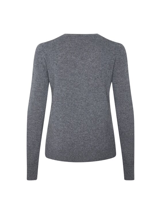 Style Republic Style Republic Sweter Kaszmir Szary ciemny Comfort Fit