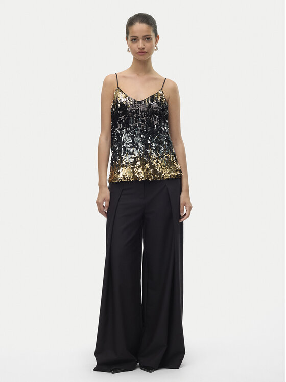 Vero Moda Vero Moda Τοπ Ria 10317314 Μαύρο Regular Fit