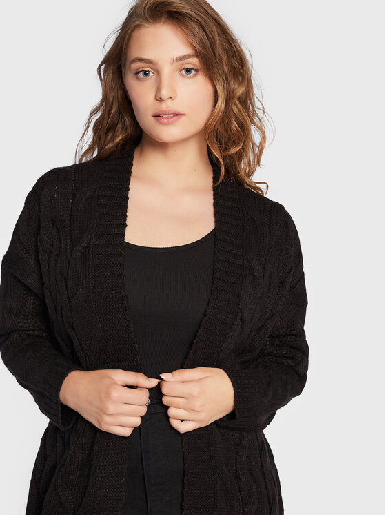 Brave Soul Brave Soul Ζακέτα LK-249ORGANZA Μαύρο Regular Fit