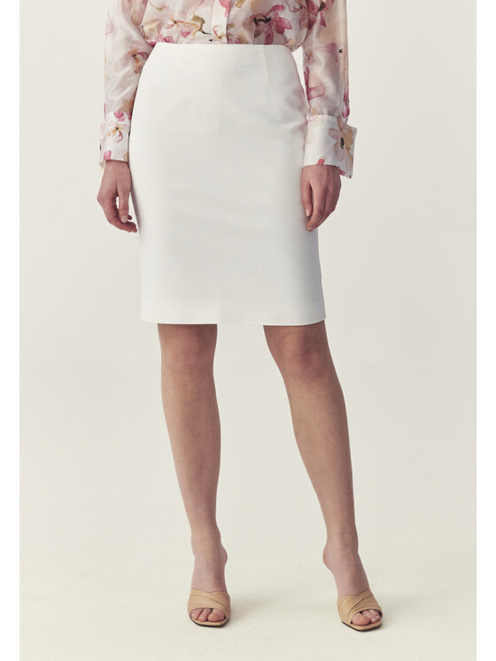 TATUUM TATUUM Midi sukně MONITA 1 Bílá Flare Fit