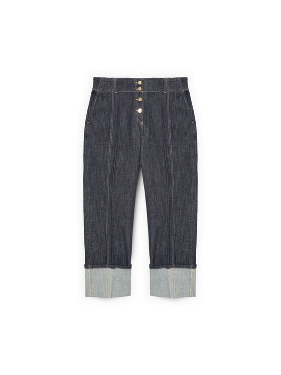 Fiorella Rubino Fiorella Rubino Jeans P428T005042N034 Blu Cropp Fit