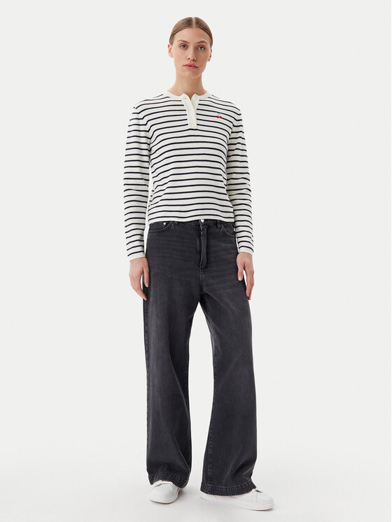 Pieces Pieces Džemper Senna 17156406 Écru Regular Fit