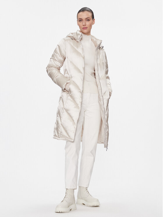 Calvin Klein Zimní kabát K20K207069 Écru Regular Fit