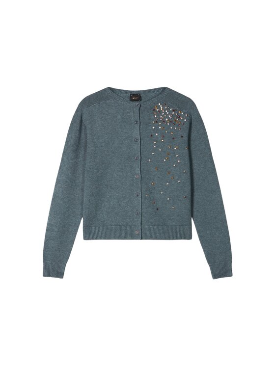 Oltre Oltre Sweter M272J005525N013 Szary Regular Fit
