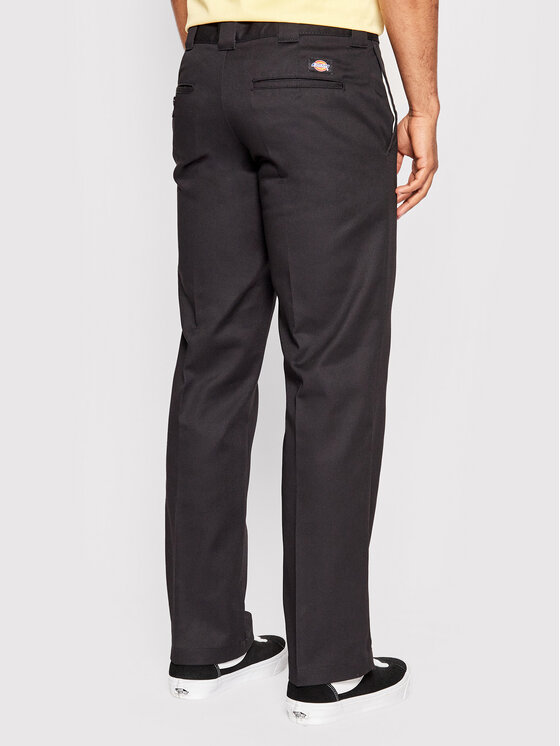 Dickies Dickies Bavlnené nohavice Work DK0A4XK9BLK Čierna Slim Fit
