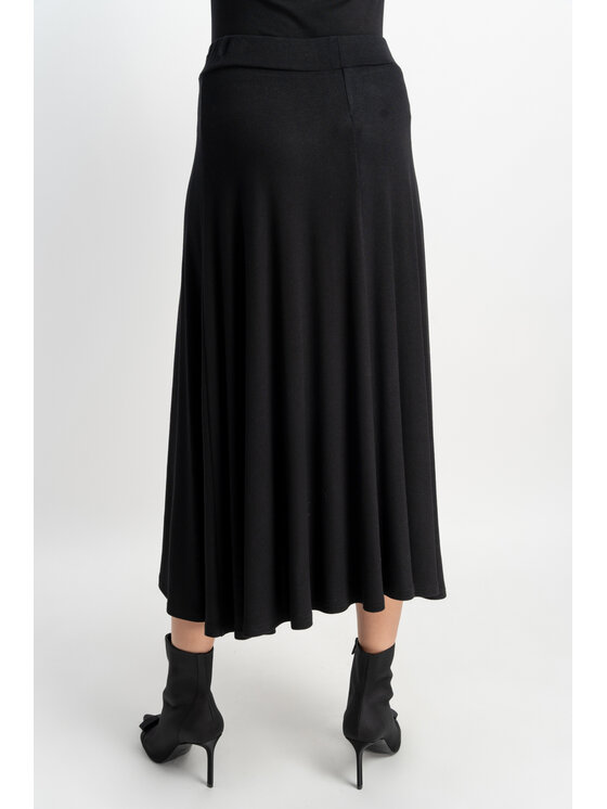 CLICK CLICK Midi sukně 50-704 Černá Comfortable Fit