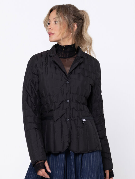 Miss LK Miss LK Kurtka puchowa MISSLKKP Czarny Slim Fit
