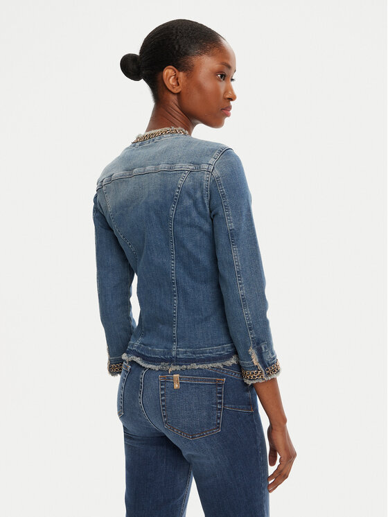 Liu Jo Liu Jo Kurtka jeansowa UXX039 D4128 Granatowy Regular Fit