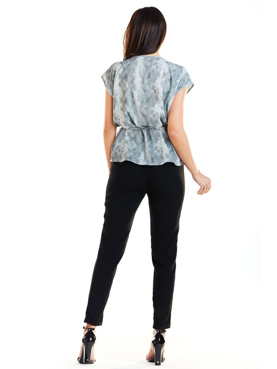 Awama Awama Bluzka A278 Szary Basic Fit