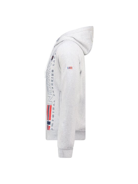 Geographical Norway Geographical Norway Bluza WZ3066H/GN-Blended Grey Szary Regular Fit