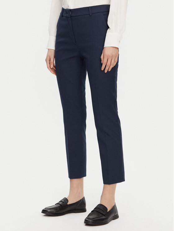 Weekend Max Mara Weekend Max Mara Pantaloni chino Vite 2515131021 Blu scuro Slim Fit