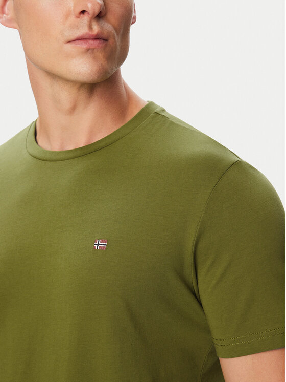 Napapijri Napapijri T-Shirt Salis Ss NP0A4H8D Khaki Regular Fit