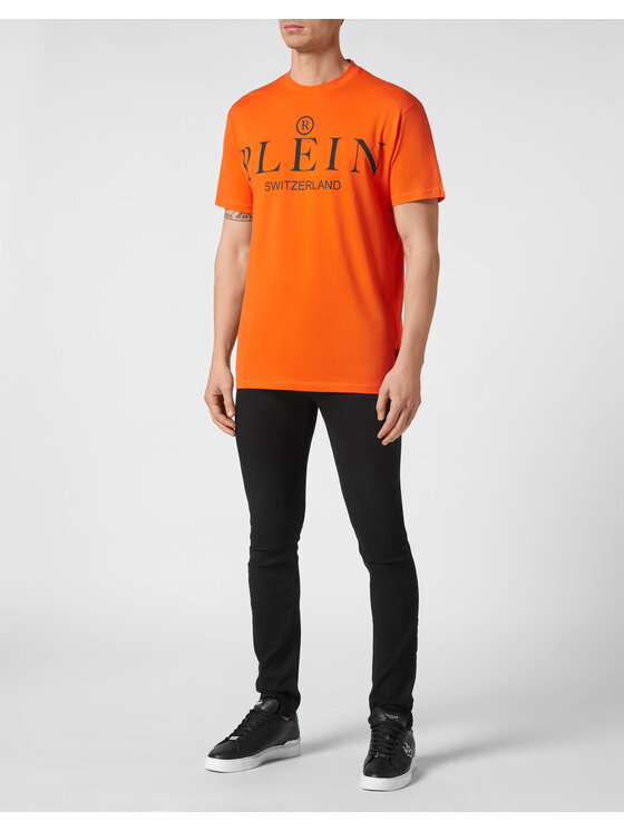 PHILIPP PLEIN PHILIPP PLEIN T-shirt 781 Arancione Regular Fit