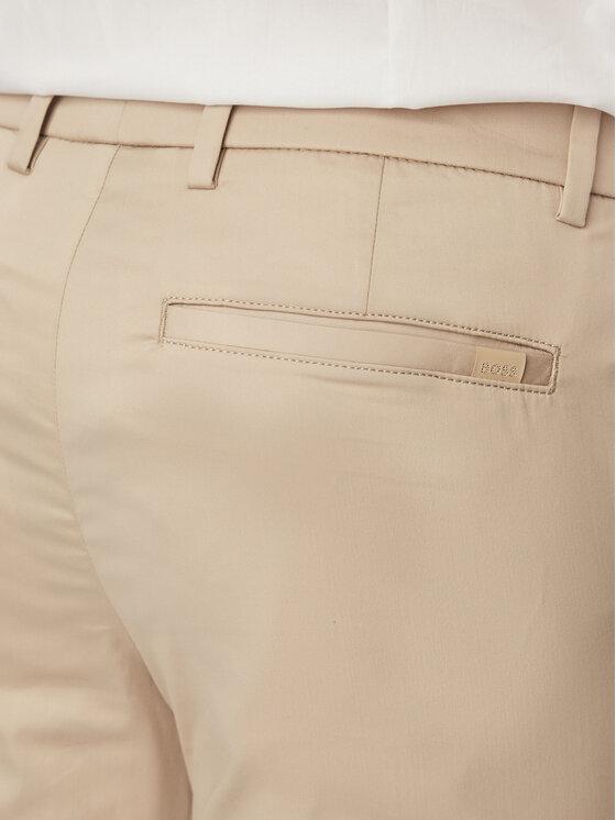 BOSS BOSS Medžiaginės kelnės P-Kaiton1 50553841 Smėlio Slim Fit