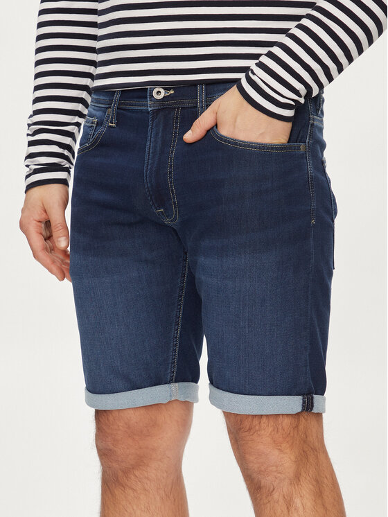 Pepe Jeans Pepe Jeans Džínsové šortky Slim Gymdigo Short PM801075DP4 Modrá Slim Fit
