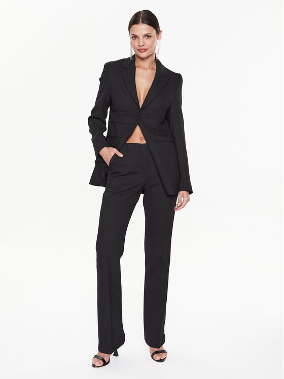 Remain Remain Bleizers Heavy Suiting RM2124 Melns Slim Fit