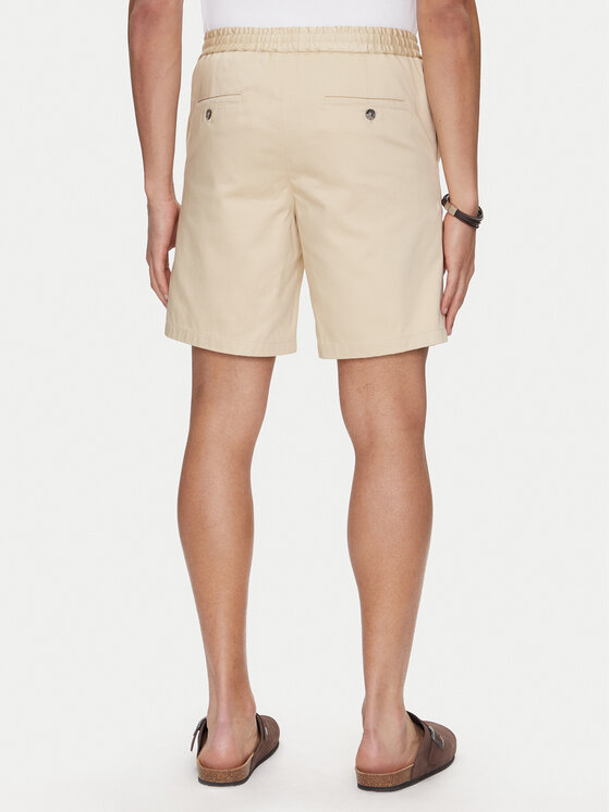 AMI PARIS AMI PARIS Auduma šorti HSO303.CO0103 Bēšs Regular Fit