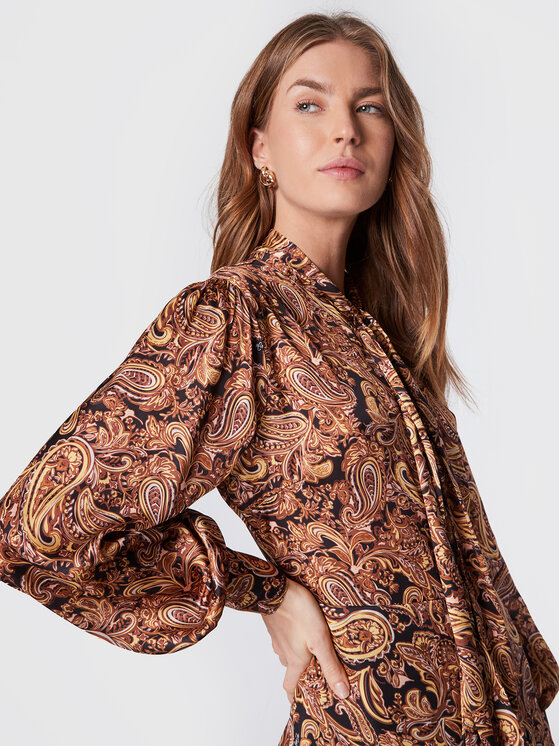 Vestito chemisier WF2099 T5958 Giallo Regular Fit