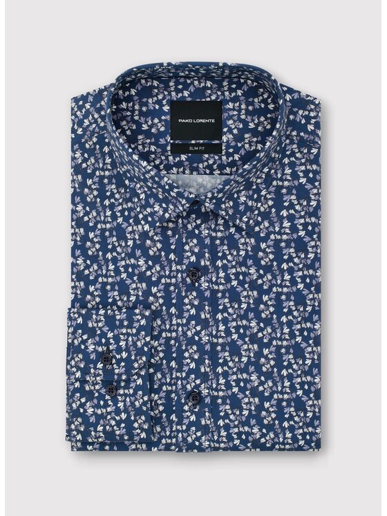 Pako Lorente Pako Lorente Koszula P26SF-1X-060 Granatowy Slim Fit