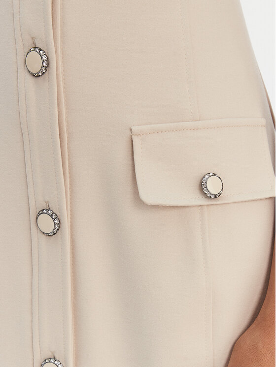 Guess Guess Vestito da giorno W6RK34 KCMU2 Beige Classic Fit