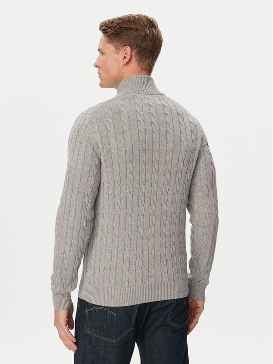 Gant Gant Sveter 8050603 Sivá Regular Fit