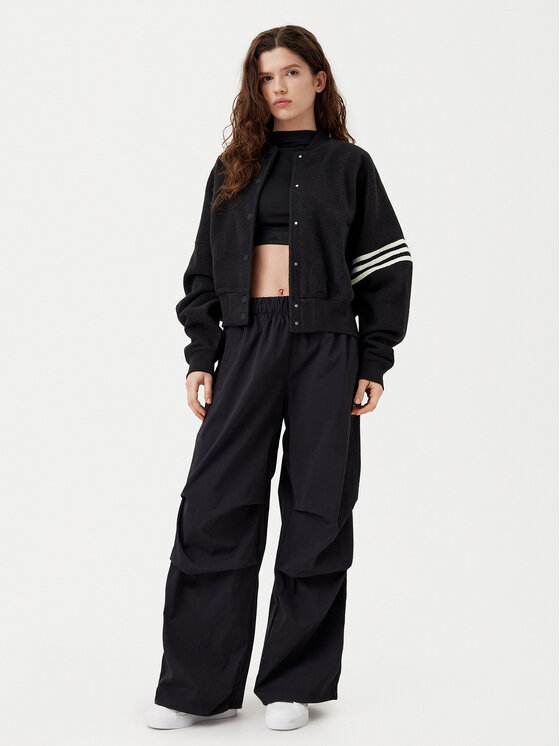 adidas adidas Donji dio trenerke Essentials Ripstop JD0785 Crna Loose Fit