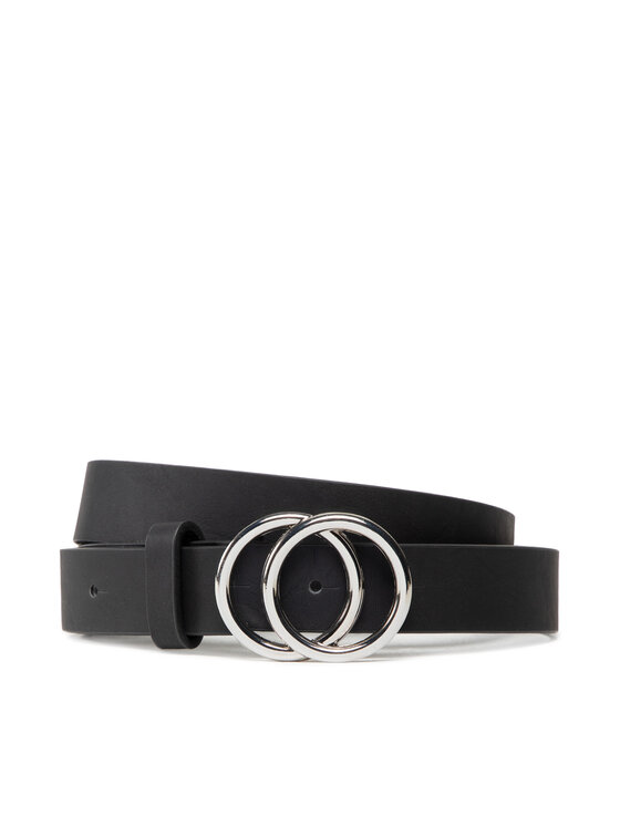 ONLY Sieviešu josta Rasmi Faux Leather Jeans Belt Noos 15185213 Melns