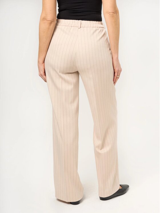 Willsoor Willsoor Spodnie materiałowe 68253 Beżowy Wide Leg