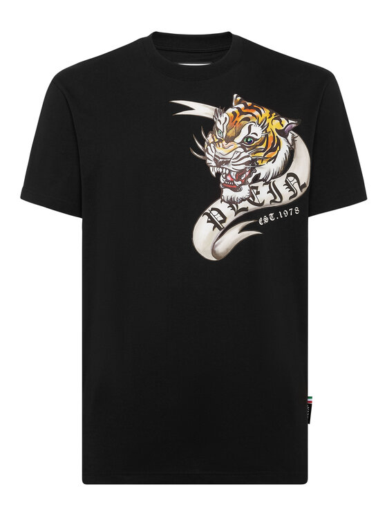 PHILIPP PLEIN PHILIPP PLEIN T-Shirt 9747 Czarny Regular Fit