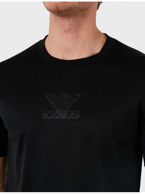 Emporio Armani Emporio Armani T-Shirt 3D1TP3 1JUVZ 0999 Černá Regular Fit