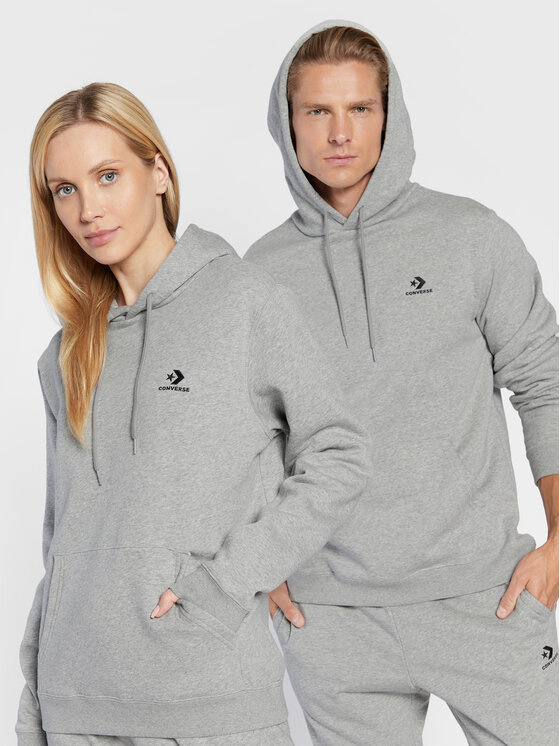 Converse Converse Μπλούζα Unisex Go-To Embroidered Star Chevron 10024509-A06 Γκρι Standard Fit