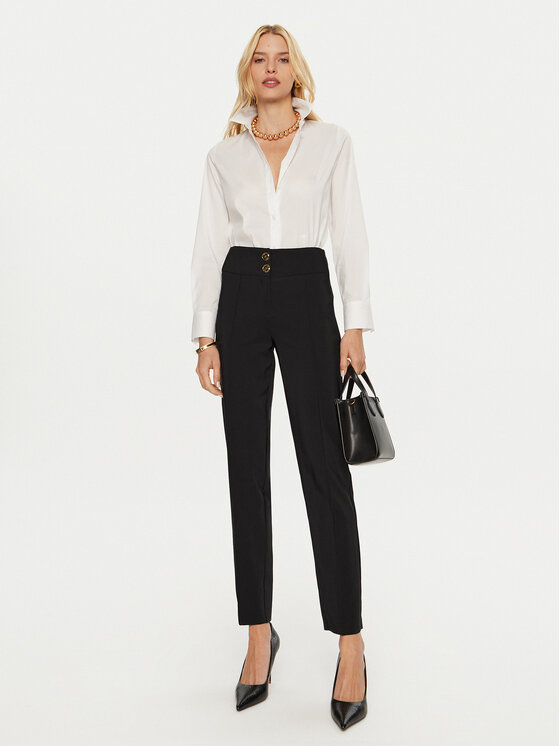 ARTIGLI ARTIGLI Штани з тканини ACPA000219 Чорний Regular Fit