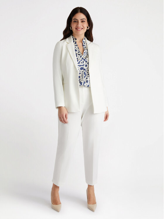 Fiorella Rubino Fiorella Rubino Pantaloni di tessuto P180L002203N011 Bianco Regular Fit